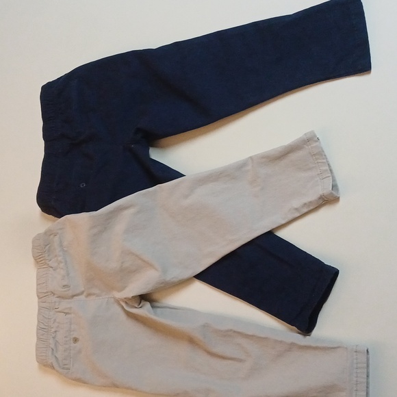 Boys 3T pants set of 2 old navy stretch waist - Picture 4 of 4